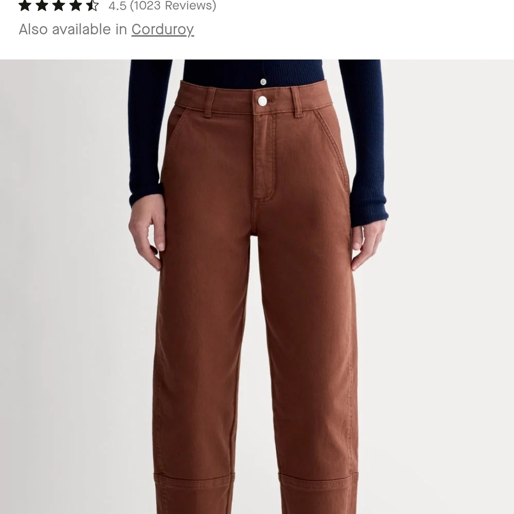 Everlane Women's Rosewood Utility Barrel Pants
